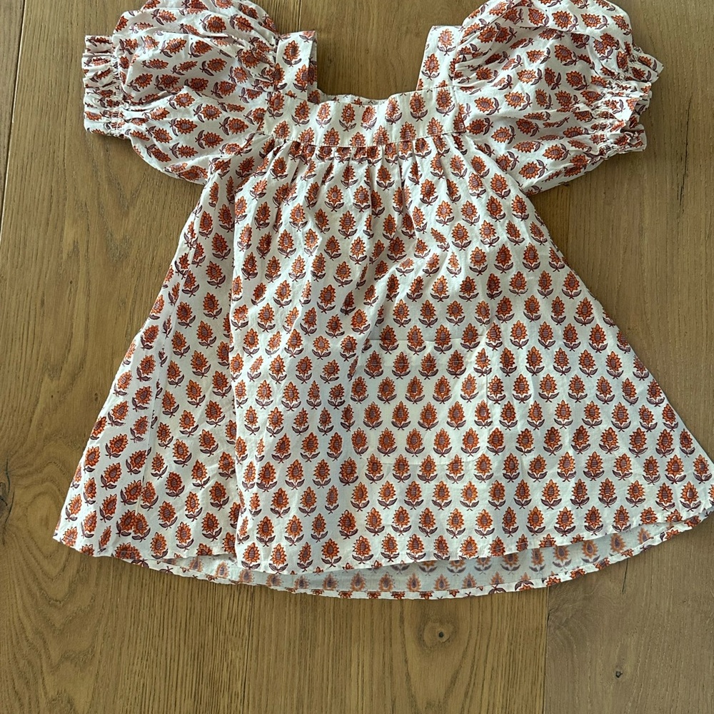 Floral Puff Sleeve Kids dress